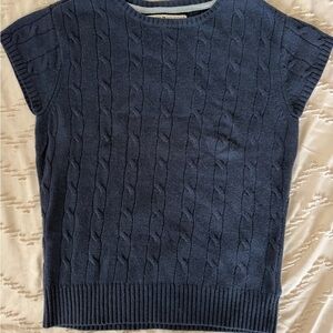 Tommy Hilfiger Dark Blue Cable Knit Sweater